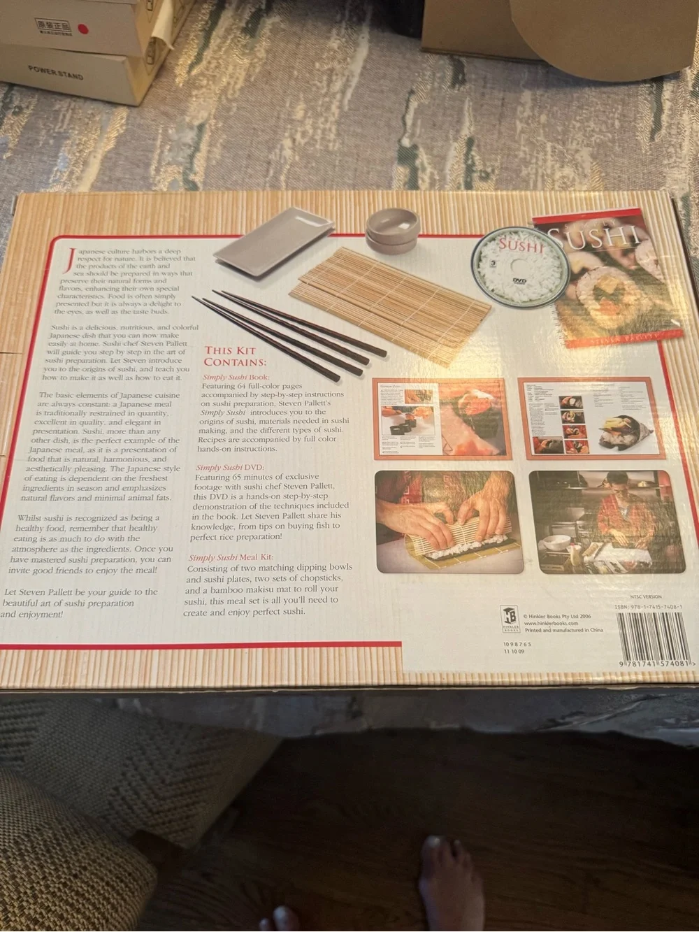 Complete Sushi Book & DVD Kit - Red and Black